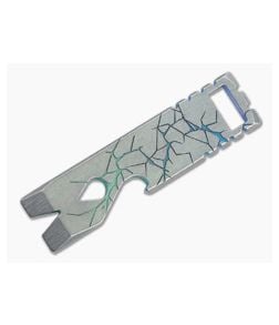 Qerim 37 V2 Worker Titanium Pry Tool San Andreas Gradient Anodized 012 - QRM-012 1