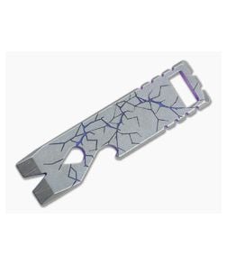 Qerim 37 V2 Worker Titanium Pry Tool San Andreas Violet Anodized 013 - QRM-013 1