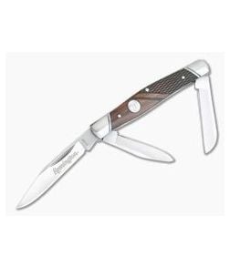 Remington Heritage Series Medium Stockman Wood Handled Slip Joint R40013BR - RM-R40013BR 1