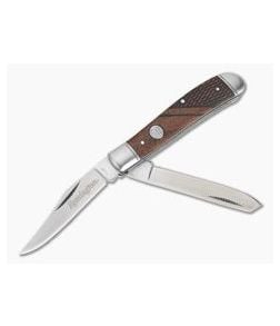 Remington Heritage Series Medium Trapper Wood Handled Slip Joint R40016BR - RM-R40016BR 1