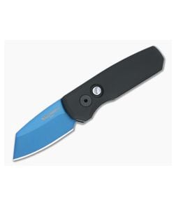 Protech Runt 5 Auto Black Handle Sapphire Blue Reverse Tanto - PT-R5203-SB 1