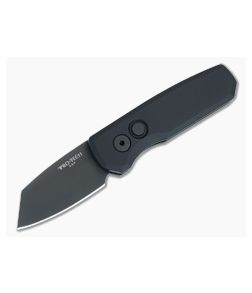 Protech Runt 5 Reverse Tanto Automatic Knife Black DLC MagnaCut R5403 - PT-R5403 1