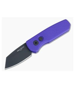 Protech Runt 5 Automatic Textured Purple Aluminum DLC MagnaCut Reverse Tanto R5406-PURPLE - PT-R5406-PURPLE 1