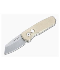 Protech Runt 5 Bronze Aluminum Handles Reverse Tanto Stonewashed MagnaCut Blade R5410 - PT-R5410 1