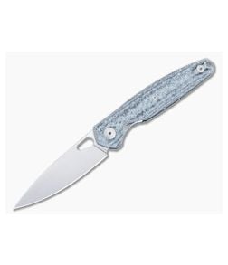 GiantMouse ACE REO Folder Textured Denim Micarta Handles Satin MagnaCut Drop Point REO-DENIM-MICARTA - GM-REO-DENIM-MICARTA 1