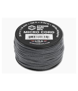 Atwood Rope Micro Cord Graphite Gray 125 Feet - AWR-RG1289 1