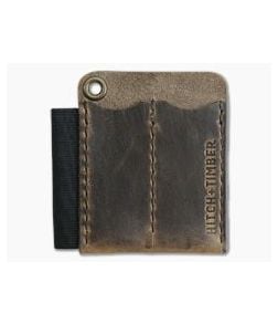 Hitch & Timber Runt 2.0 Card Holder Crazy Horse Leather EDC Slip & Pen Holder - HT-RUNT-2-CARD-CH 1