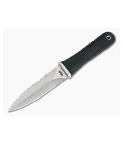 SOG Pentagon Satin AUS-8 Combo Edge Dagger Tactical Fixed Blade Knife S14-N - SOG-S14-N 1