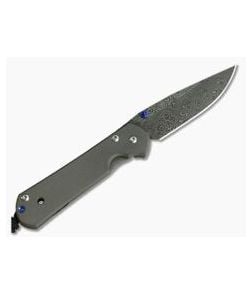 Chris Reeve Small Sebenza 21 Left Handed Stainless Raindrop Pattern Damascus S21-1007 - CRK-S21-1007 1