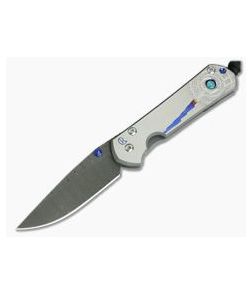 Chris Reeve Damascus Small Sebenza 21 Unique Graphic Opal Mosaic Triplet - CRK-S21-1056-01 1