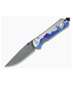 Chris Reeve Small Sebenza 21 Damascus Night Sky Big Dipper Unique Graphic - CRK-S21-1058 1
