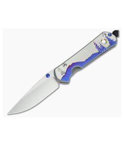 Chris Reeve Small Sebenza 21 S35VN Night Sky with Shooting Star and MOP Cabochon - CRK-S21-1112-02 1