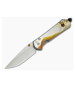 Chris Reeve Small Sebenza 21 Morning Sun Unique Graphic Ruby Cabochon 1112-015 - CRK-S21-1112-015 1