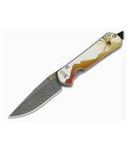 Chris Reeve Small Sebenza 21 Basketweave Damascus Morning Sun Unique Citrine S21-1114 - CRK-S21-1114 1