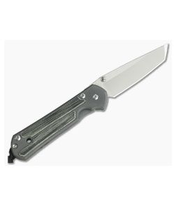 Chris Reeve Small Sebenza 21 Left Handed Tanto Black Canvas Micarta Inlays - CRK-S21-1151 1