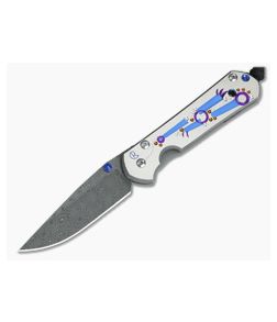 Chris Reeve Small Sebenza 21 Nichols Damascus Unique Graphic - CRK-S21-1184 1
