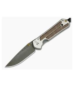 Chris Reeve Small Sebenza 21 Striped Platan Wood Ladder Damascus S21-1238 - CRK-S21-1238 1
