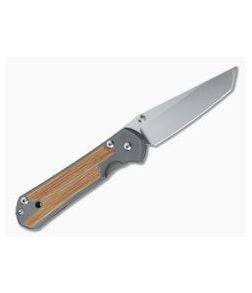 Chris Reeve Small Sebenza 21 Tanto Left Handed Natural Canvas Micarta Inlays - CRK-S21-1267 1