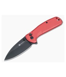 Sencut ArcBlast Button Lock Red Aluminum Pocket Knife S22043B-4 - SC-S22043B-4 1