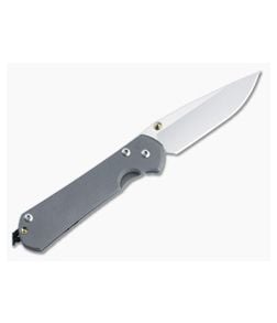 Chris Reeve Small Sebenza 31 Left Handed Titanium Folder Gold Double Lugs Stonewashed MagnaCut Drop Point S31-1001-001 - CRK-S31-1001-001 1