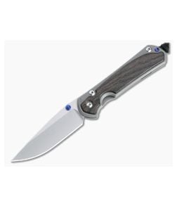 Chris Reeve Small Sebenza 31 Stonewashed S45VN Blue Lug Bog Oak Inlay Folder 009 - CRK-S31-1100-009 1