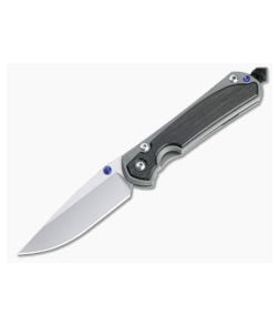 Chris Reeve Small Sebenza 31 Stonewashed S45VN Blue Lug Bog Oak Inlay Folder 011 - CRK-S31-1100-011 1