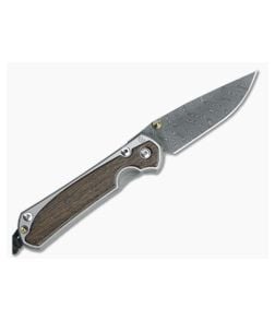 Chris Reeve Small Sebenza 31 Left Handed Boomerang Damascus Bog Oak Inlay Frame Lock Folder - CRK-S31-1103 1