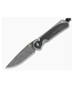 Chris Reeve Small Sebenza 31 Raindrop Damascus Bog Oak Inlaid Folding Knife 003 - CRK-S31-1106-003 1