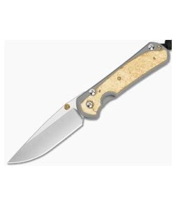 Chris Reeve Small Sebenza 31 Box Elder Wood Stonewash MagnaCut Folding Knife (2.99" Blade) S31-1108-025 - CRK-S31-1108-025 1