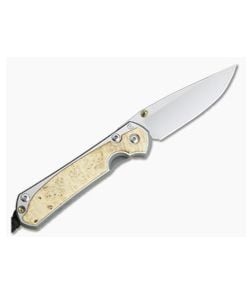 Chris Reeve Small Sebenza 31 Left-Hand Box Elder Inlay Drop Point 001 - CRK-S31-1109-001 1