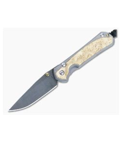 Chris Reeve Small Sebenza 31 Ladder Damascus Box Elder Inlaid Folder S31-1112-001 - CRK-S31-1112-001 1