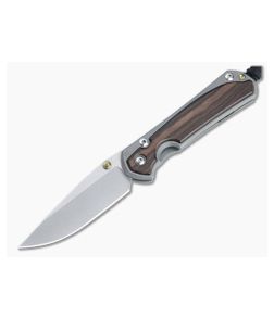 Chris Reeve Small Sebenza 31 Stonewashed S45VN Macassar Ebony Inlay Folding Knife 002 - CRK-S31-1116-002 1