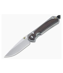 Chris Reeve Small Sebenza 31 Stonewashed S45VN Macassar Ebony Inlay Folding Knife 003 - CRK-S31-1116-003 1