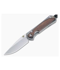 Chris Reeve Small Sebenza 31 Stonewashed S45VN Macassar Ebony Inlay Folding Knife 004 - CRK-S31-1116-004 1