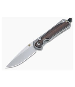 Chris Reeve Small Sebenza 31 Stonewashed S45VN Macassar Ebony Inlay Folding Knife 005 - CRK-S31-1116-005 1