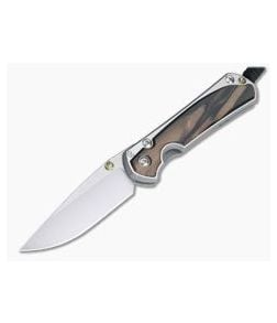 Chris Reeve Small Sebenza 31 Macassar Ebony Inlay Drop Point - CRK-S31-1116 1