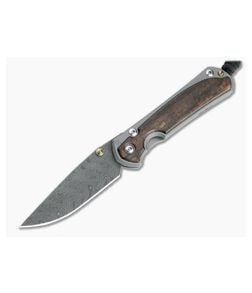 Chris Reeve Small Sebenza 31 Boomerang Damascus Macassar Ebony Inlaid Titanium Folding Knife 002 - CRK-S31-1118-002 1
