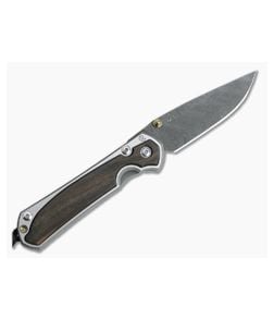 Chris Reeve Small Sebenza 31 LH Macassar Ebony Inlay Boomerang Damascus Drop Point - CRK-S31-1119 1