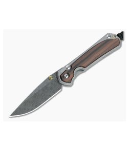 Chris Reeve Small Sebenza 31 Raindrop Damascus Macassar Ebony Inlaid Folding Knife 002 - CRK-S31-1122-002 1