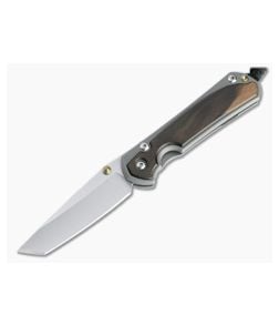 Chris Reeve Small Sebenza 31 Tanto Stonewashed Magnacut Macassar Ebony Titanium Folder 001 - CRK-S31-1134-001 1