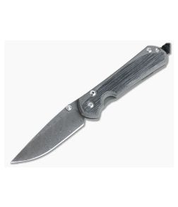 Chris Reeve Small Sebenza 31 Black Canvas Micarta Inlay Boomerang Damascus Folder 004 - CRK-S31-1202-004 1