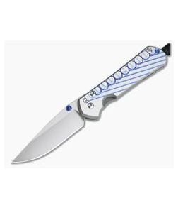 Chris Reeve Small Sebenza 31 Circles and Lines Unique Graphic Drop Point 001 - CRK-S31-1400-001 1