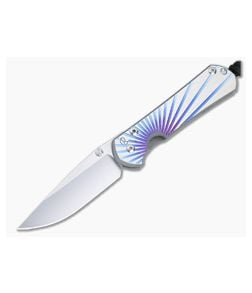 Chris Reeve Small Sebenza 31 S45VN Unique Graphic Titanium Folding Knife 010 - CRK-S31-1400-010 1