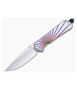 Chris Reeve Small Sebenza 31 S45VN Unique Graphic Titanium Folding Knife 011 - CRK-S31-1400-011 1