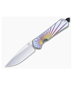 Chris Reeve Small Sebenza 31 S45VN Unique Graphic Titanium Folding Knife 012 - CRK-S31-1400-012 1