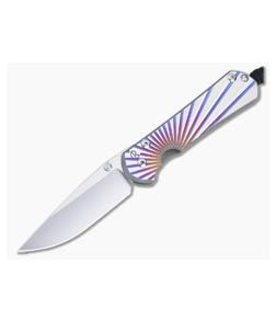 Chris Reeve Small Sebenza 31 S45VN Unique Graphic Titanium Folding Knife 013 - CRK-S31-1400-013 1