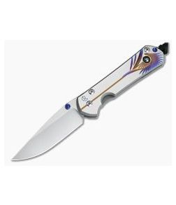 Chris Reeve Small Sebenza 31 Unique Graphic w/ Hematite Cabochon Drop Point 002 - CRK-S31-1408-002 1