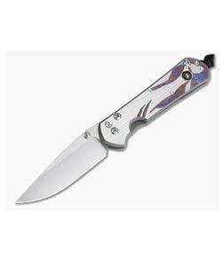 Chris Reeve Small Sebenza 31 Unique Graphic w/ Hematite Cabochon Drop Point 003 - CRK-S31-1408-003 1
