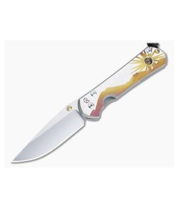 Chris Reeve Small Sebenza 31 S45VN Citrine "Morning Sun" Unique Graphic Folder 007 - CRK-S31-1408-007 1