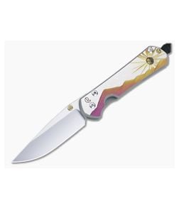 Chris Reeve Small Sebenza 31 S45VN Citrine "Morning Sun" Unique Graphic Folder 012 - CRK-S31-1408-012 1